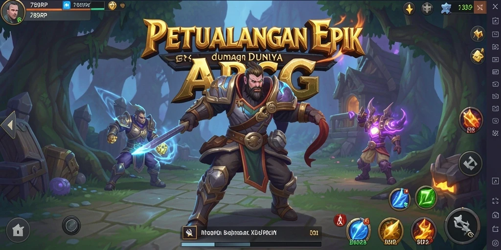 Tampilan gameplay seru dalam permainan ARPG 789RP.