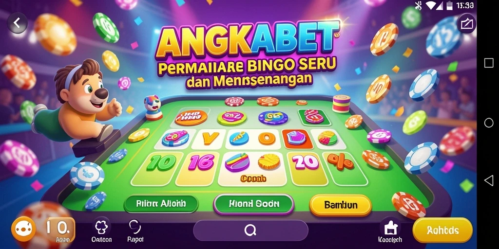 Tampilan gameplay seru di ANGKABET yang penuh warna.