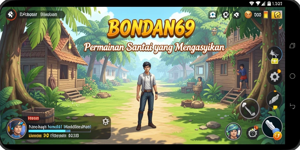 Tampilan gameplay BONDAN69 yang menawan dan penuh warna.