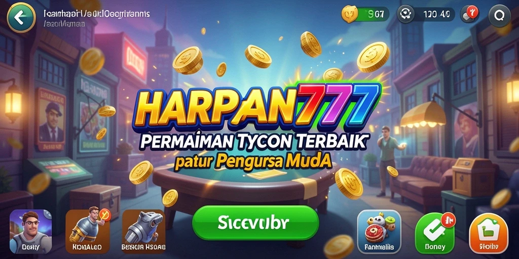 Screenshot gameplay menampilkan keseruan membangun bisnis di HARAPAN777.