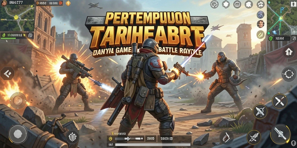 Gameplay Battle Royale yang seru dan mendebarkan di INA777.