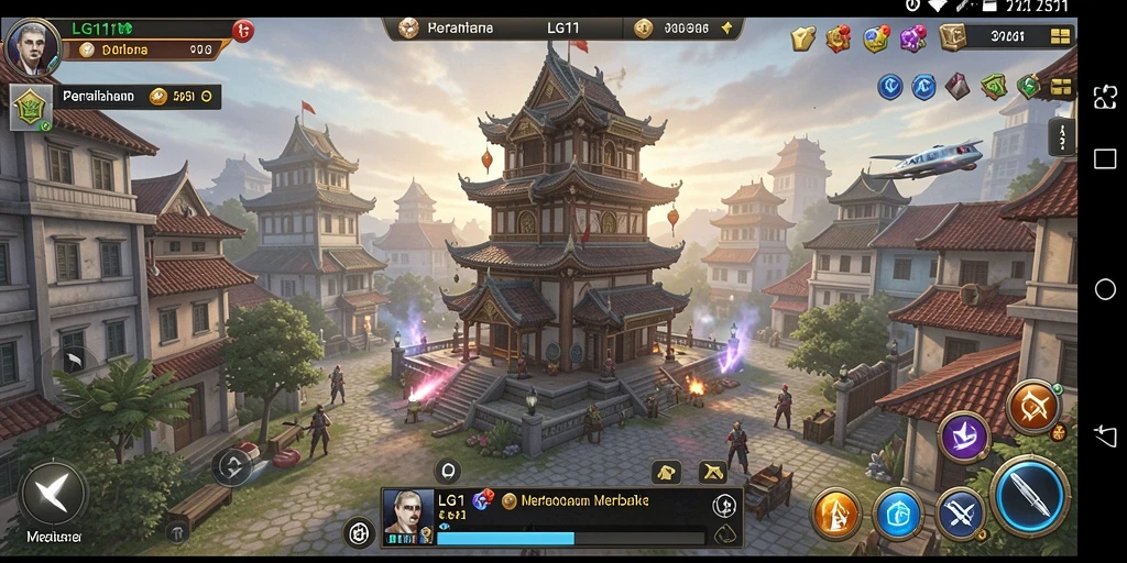 Menampilkan aksi seru dari gameplay Tower Defense di LG111.