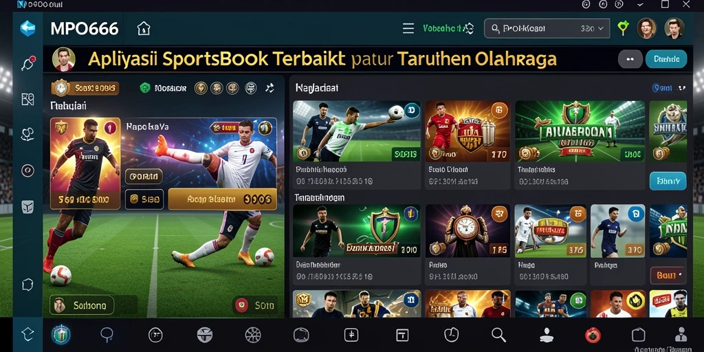Tampilan gameplay dari <strong>MPO666</strong> yang menampilkan taruhan olahraga secara langsung.