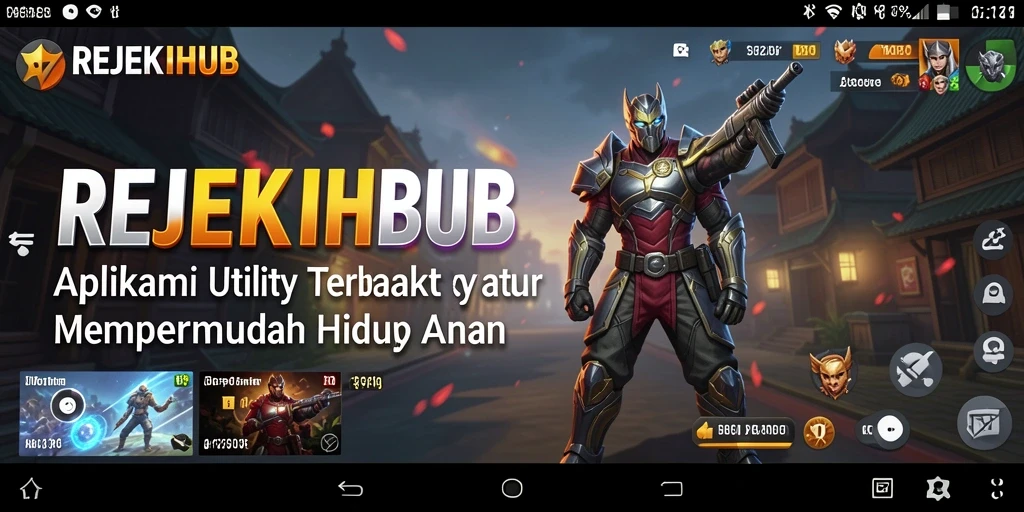 Tampilan layar utama REJEKIHUB dengan fitur manajemen yang jelas.